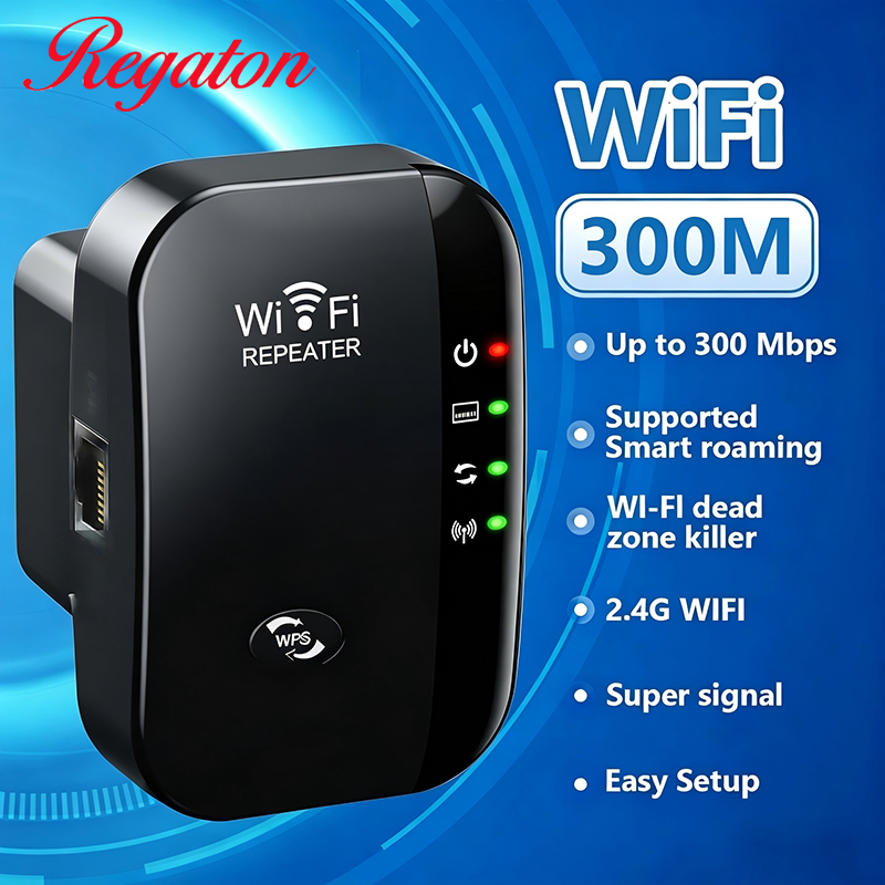 Office Tech - Draadloze 300M 2.4GHz WiFi Range Extender,