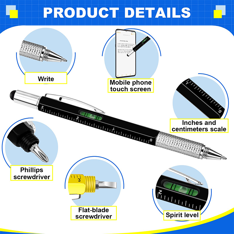 8 stuks 6 in 1 multitool-pen m - Office Tech Products recensie en prijs