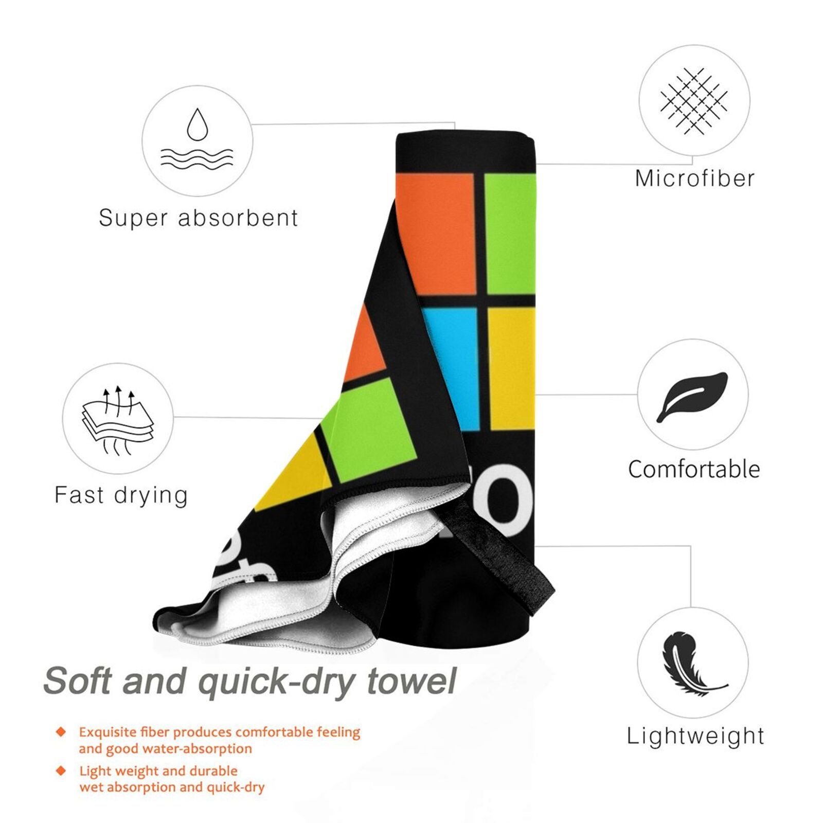 Microsoft Type Badhanddoek Str - Office Tech Logo recensie en prijs