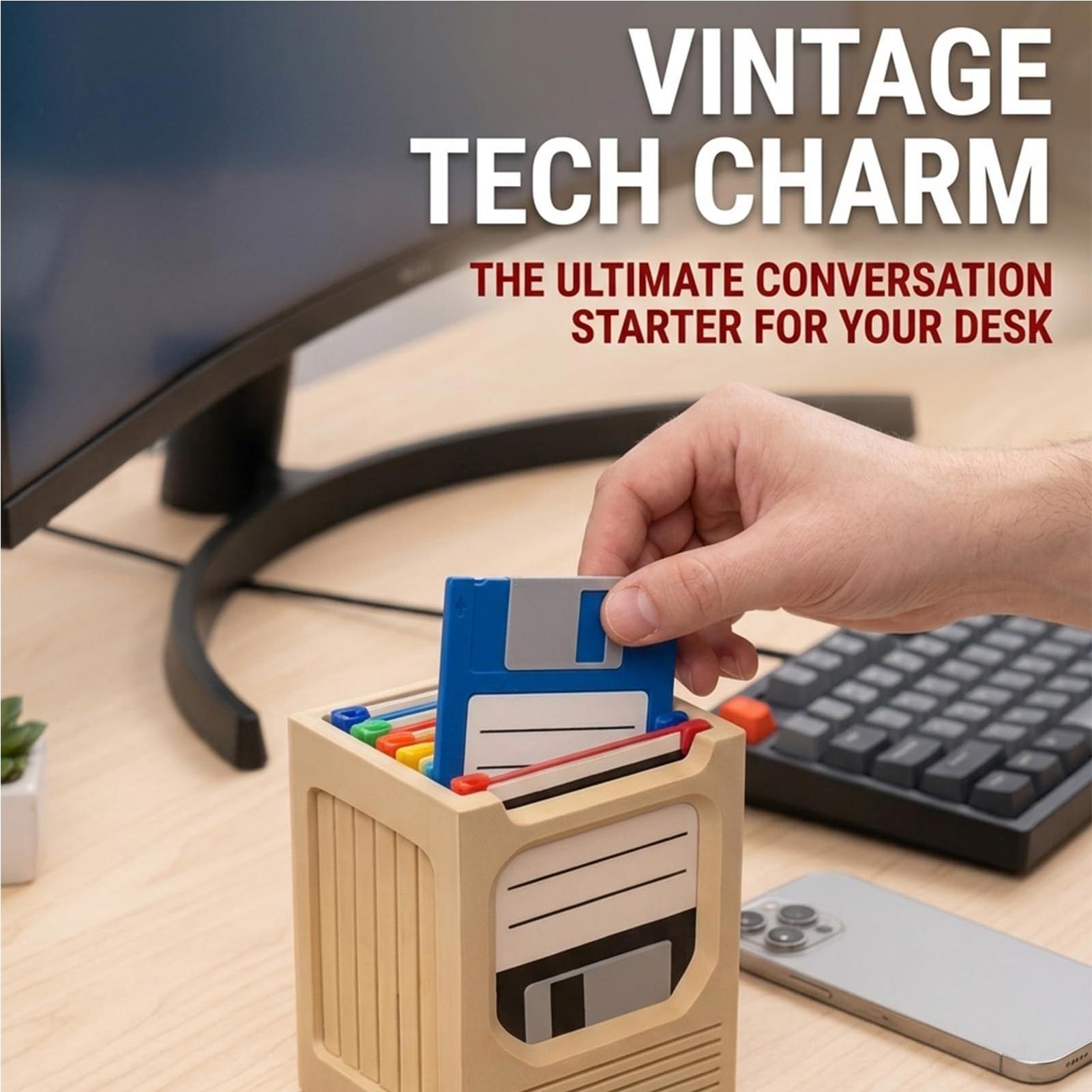 Retro Tech Coaster Holder Set  - Office Tech recensie en prijs